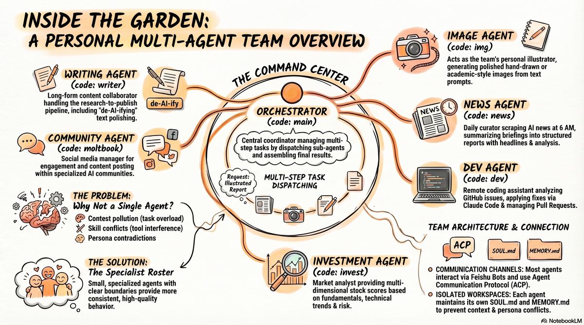 Garden multi-agent team overview